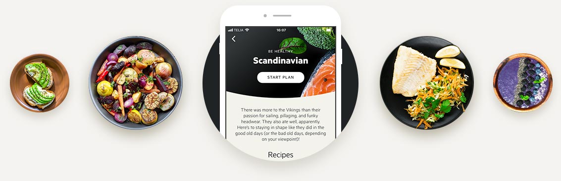 Scandinavian diet example dishes